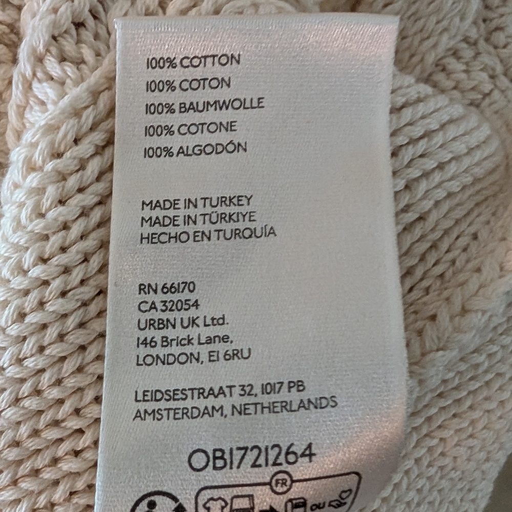 FREE PEOPLE Cream Cable Knit Tank Top - Picture 4 of 5